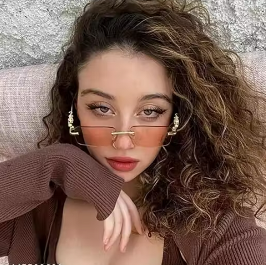 Slim Rimless Sunglasses
