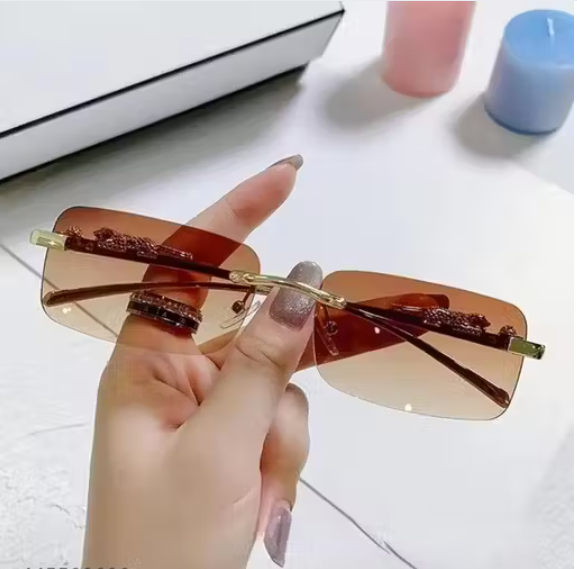 Slim Rimless Sunglasses