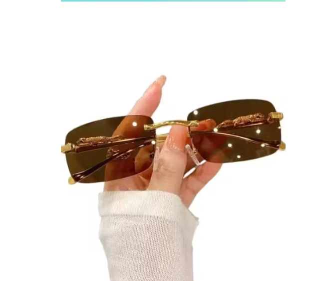 Slim Rimless Sunglasses